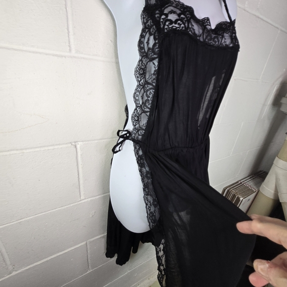 Intimately Free People Black Lace Side Tie Coverup - Picture 8 of 10